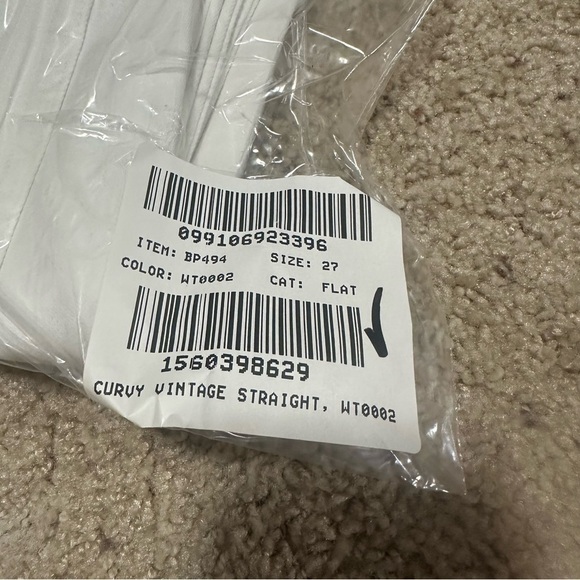 J crew curvy vintage slim straight jeans white - Picture 3 of 3